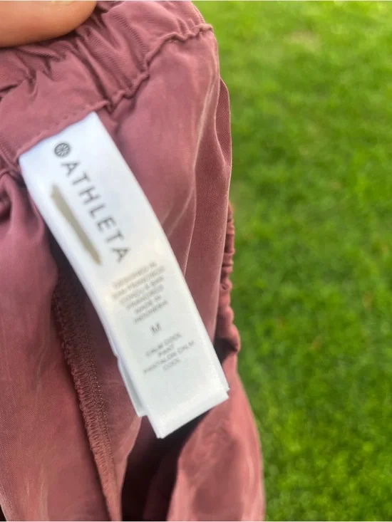 Athleta Pink Wide-Leg Casual Pants - Picture 4 of 7